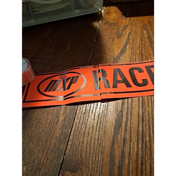 Vintage Original RARE 1960s Malco MXP Race Car in Tow Orange Black Sticker Decal - Picture 3 of 6